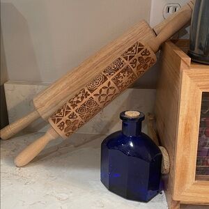 Wooden Embossed Rolling Pin
